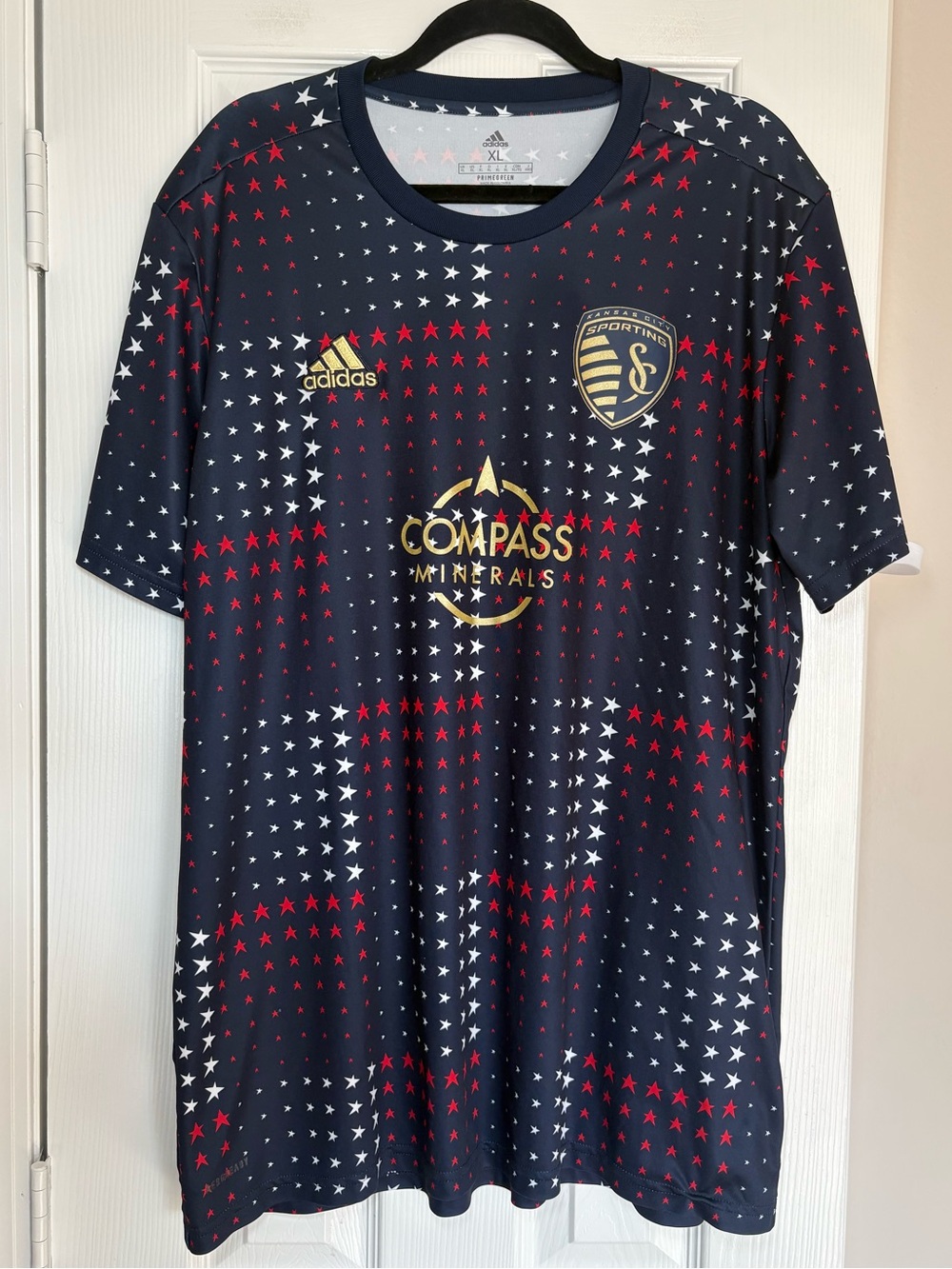 Adidas Sporting KC Americana Pre Match Training Jersey Top XL